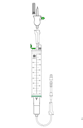 Sistema micro-gotas (60 gts / ml) con cámara graduada 150 ml