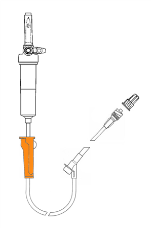 Sistema de administración de suero, filtro de 15 µm