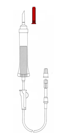 Sistema de administración de sangre con filtro de 200 µm 40 cm²