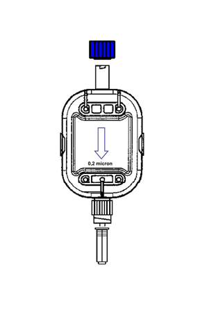 Filtro de 0.2 µm, Luer Lock M / H