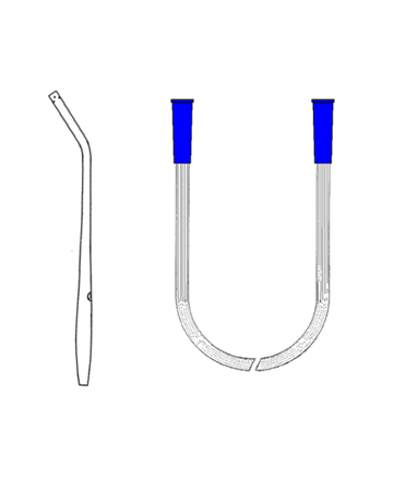 Cánula Yankauer normal (larga) con control y tubo de aspiración estriado de 7 mm