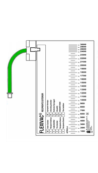 Recipiente exterior para bolsas Flexivac® de 3000 ml con línea de vacío 30 cm