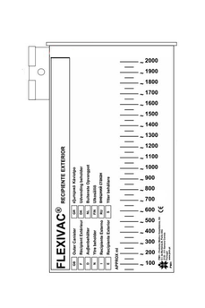 Recipiente exterior para bolsas Flexivac® de 2000 ml